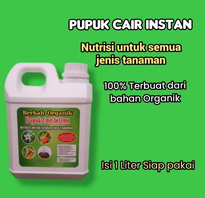 Pupuk Cair Organik mempercepat Pertumbuhan Akar Daun Bunga dan Buah 1 Liter Siap Pakai
