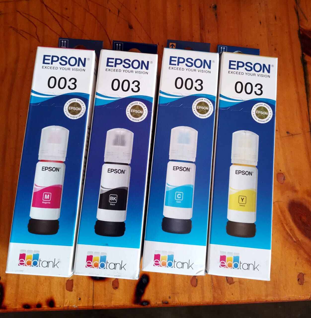 1 set 4 pcs tinta epson 003 printer tipe