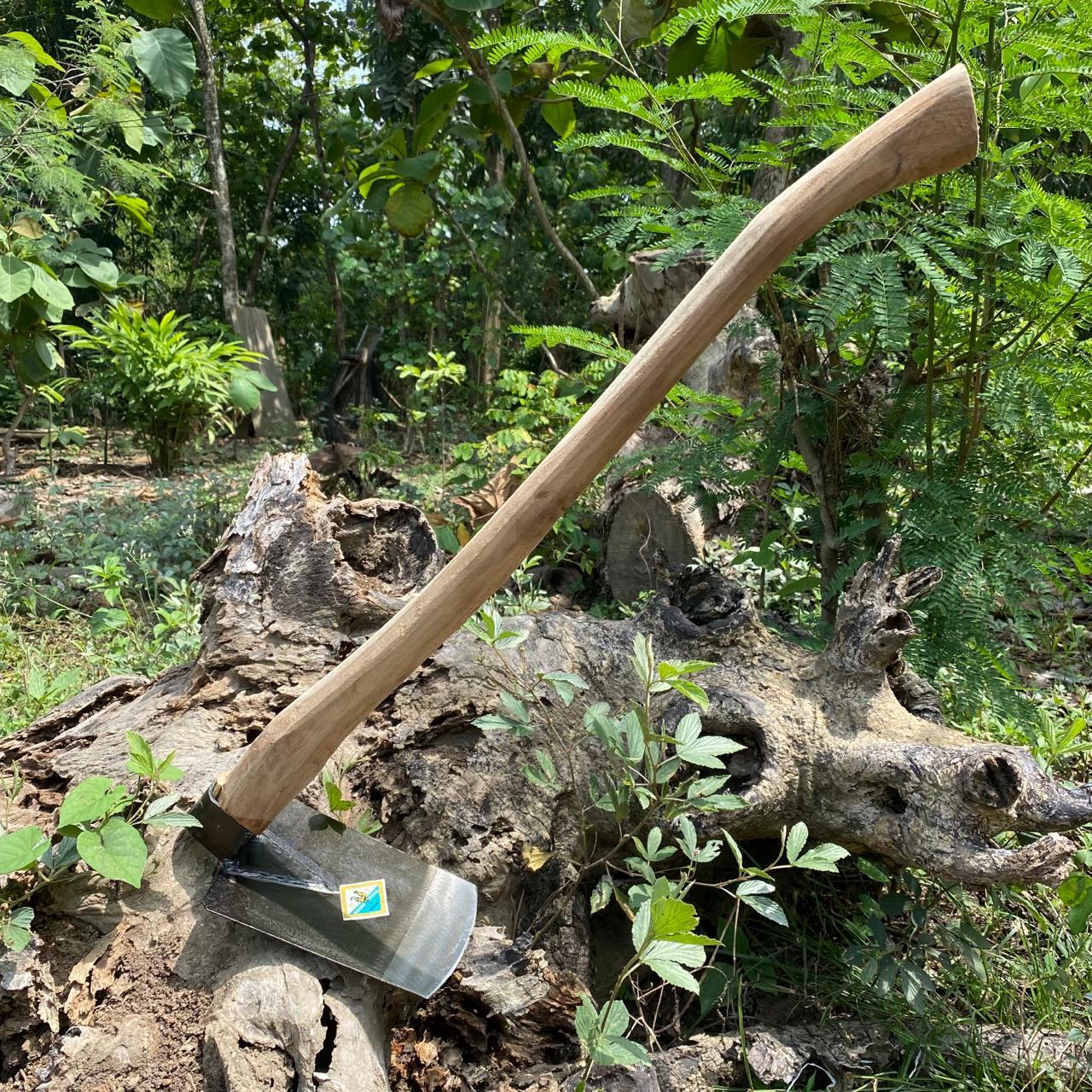 Cangkul Tanah Cap Ayam Ukuran Kecil Terpasang Gagang Doran - Pacul Kecil Siap Pakai Anti Lengket