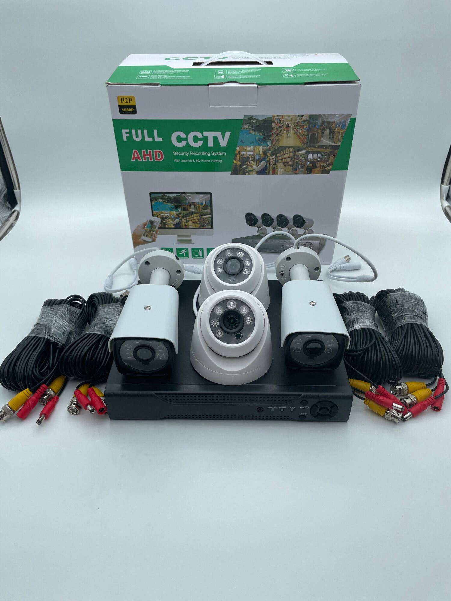 PAKET CCTV 4CH H265+ 4 KAMERA FULL HD 1080P AHD IR SONY KOMPLIT TINGGAL PASANG ALTERNATIF DAHUA HIKVISION SPC HILOOK