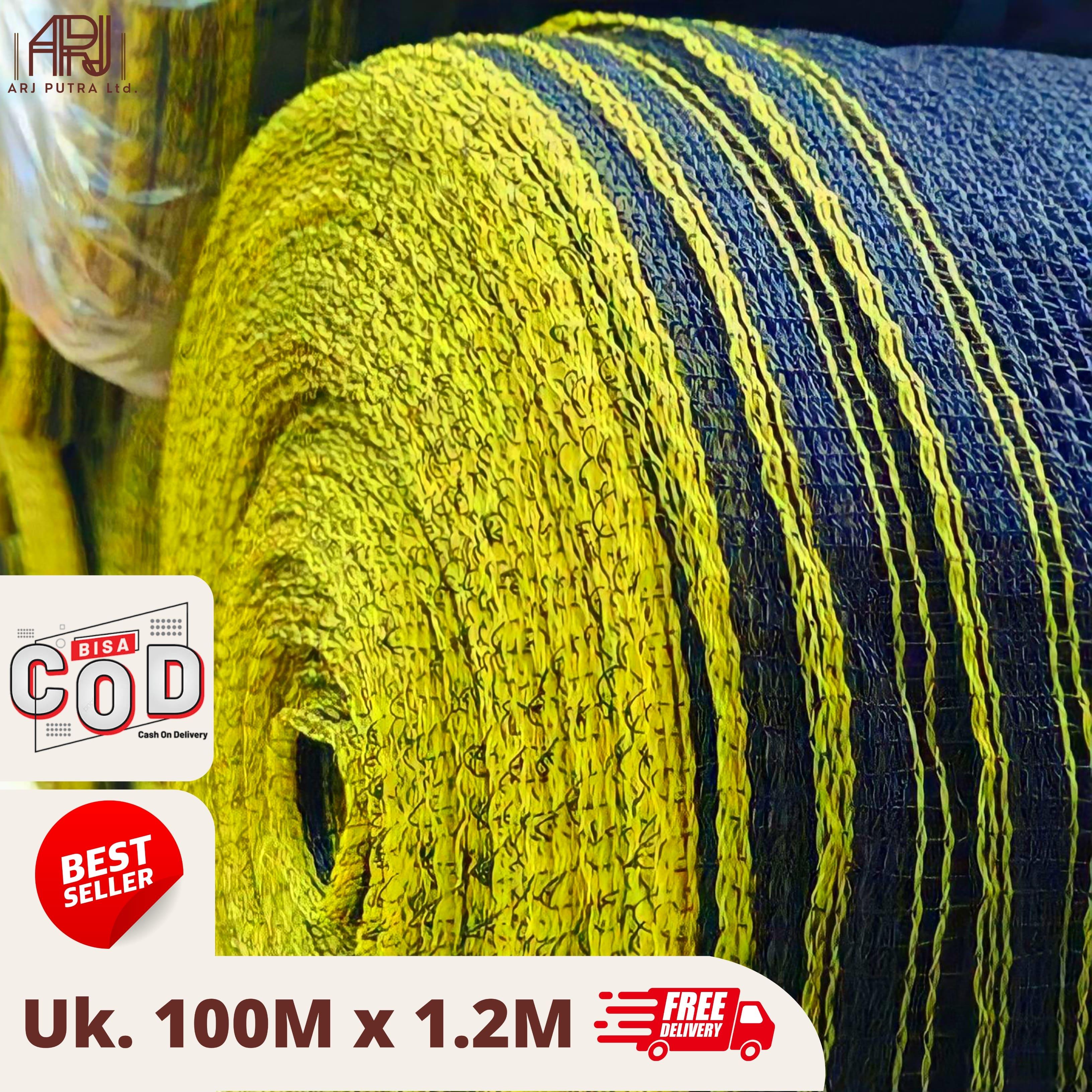 Waring Jaring 1 Roll Panjang 100 Meter X 1.2M - Waring Hitam /Jaring Hitam /Jaring TL Pagar Kandang