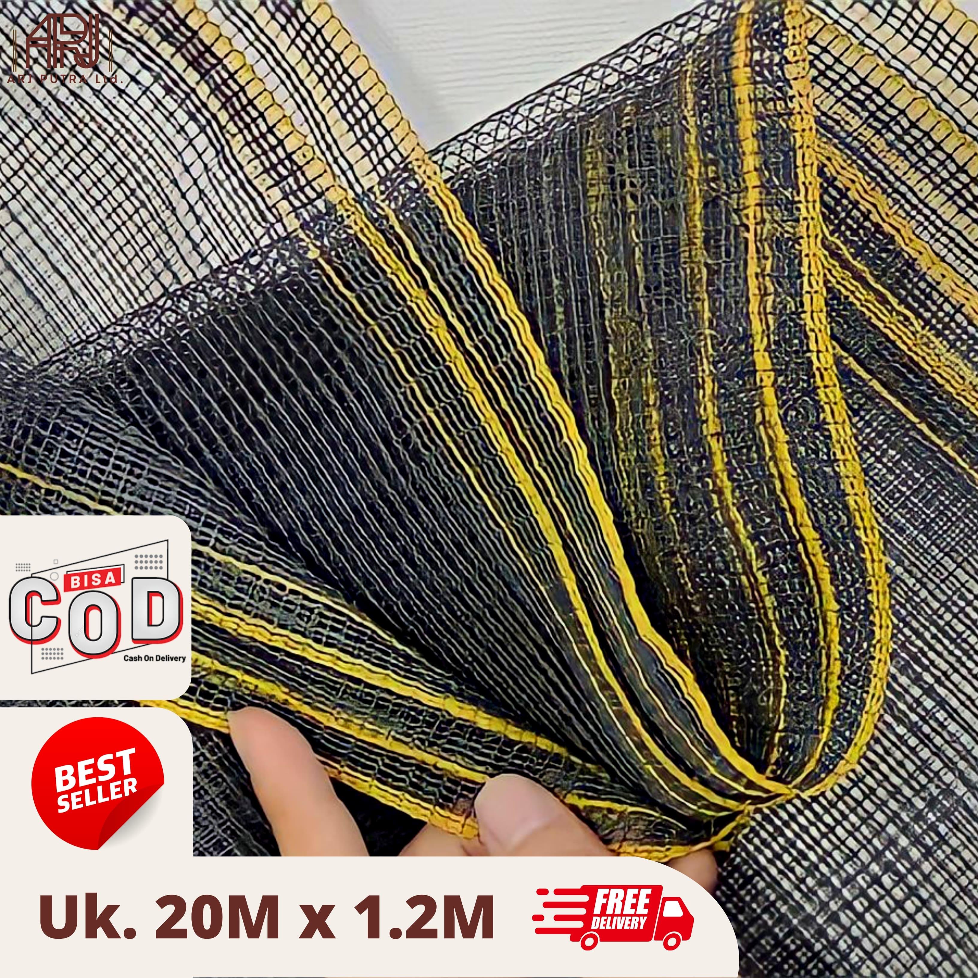 Waring Jaring Panjang 20 Meter X 1.2 Meter - Jaring Waring / Waring Hitam / Jaring Hitam /Jaring TL