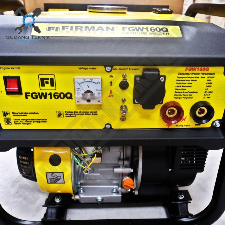 Genset LAS FIRMAN FGW160Q 160A / Generator 160 Ampere FGW 160 - Power Generator Bensin FGW-160Q FIRMAN