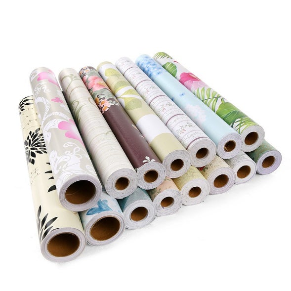 TERLARIS WALLPAPER DINDING MARMER GRANITE White Marmer Black 45cm x 1m