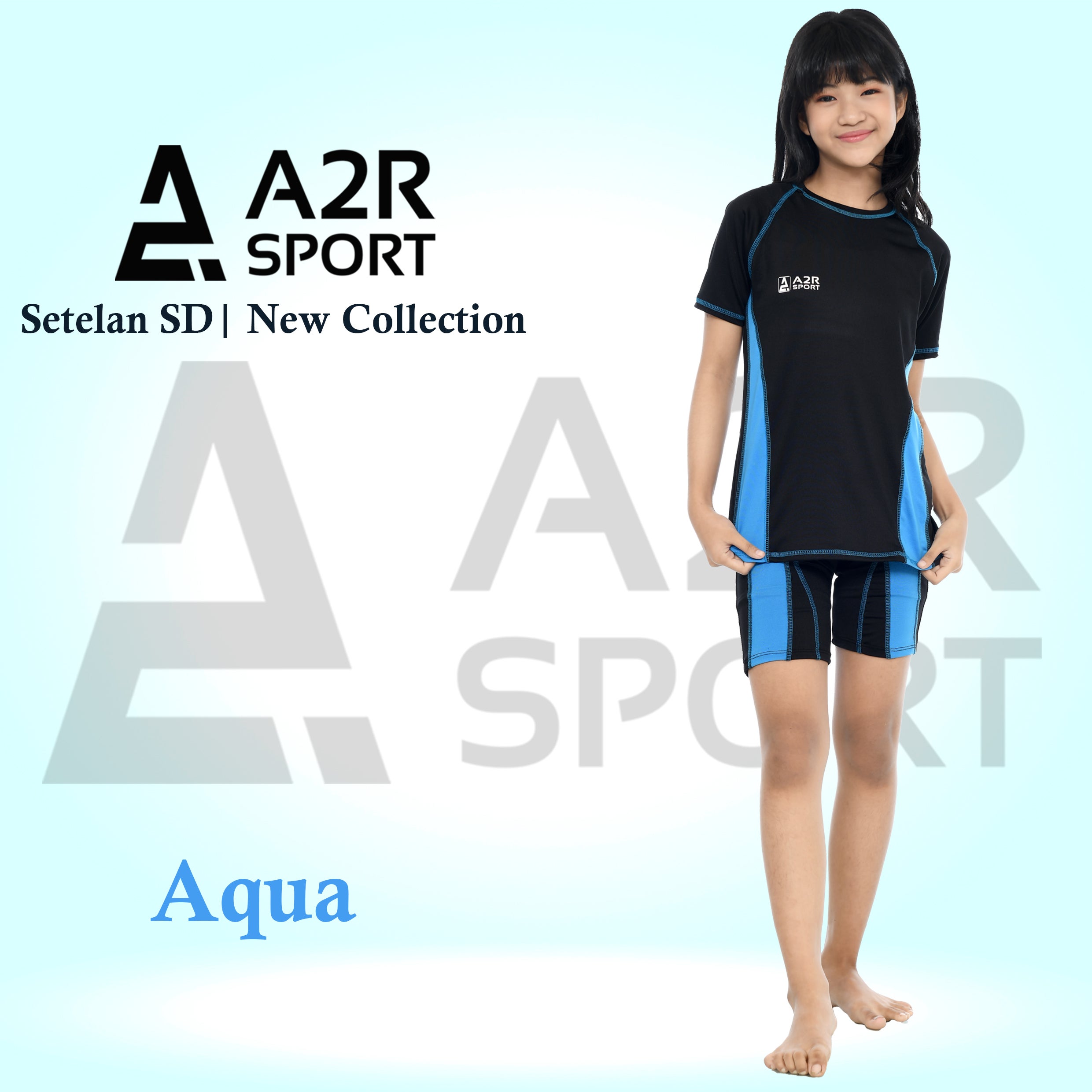 Baju renang anak Setelan SD baju renang anak lengan pendek untuk cowok dan cewek
