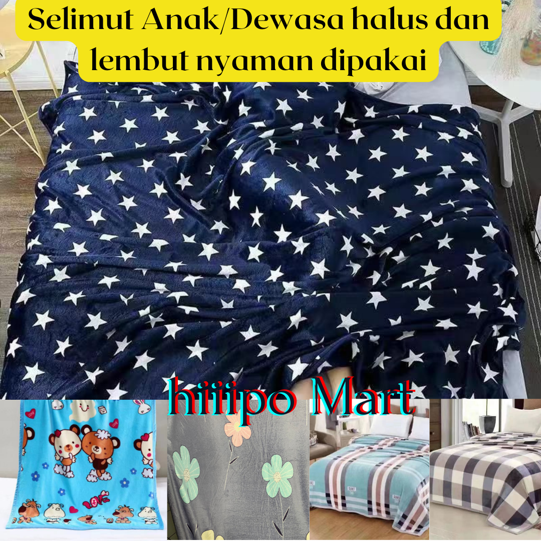 Selimut Dewasa Bahan Ukuran 150x200cm Halus Lembut Tebal Nyaman/Selimut Bayi/selimut