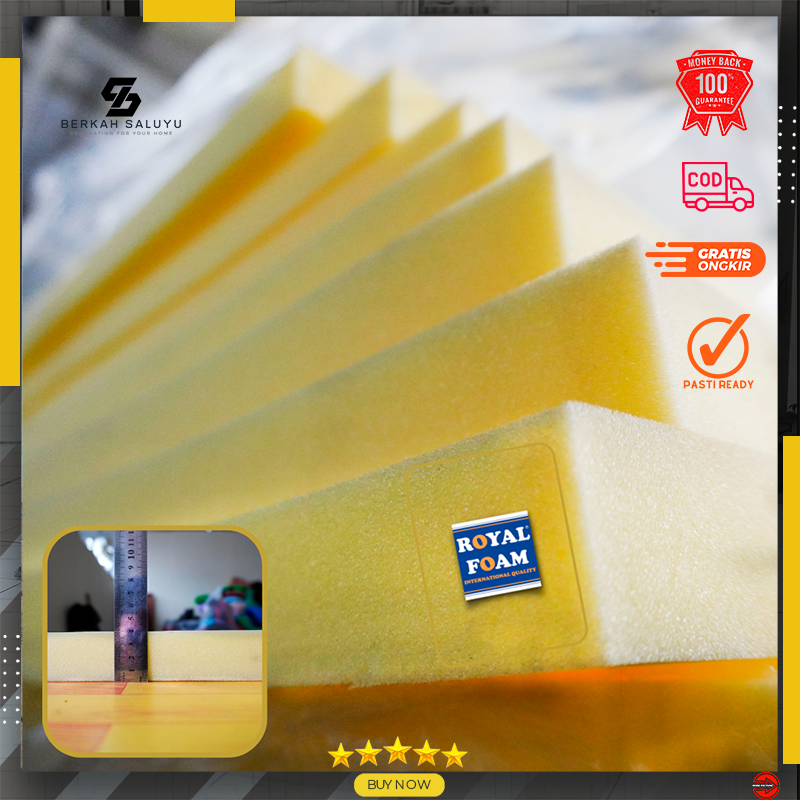Busa kuning Royal Foam empuk ukuran 200 cm x 150 cm x 4 CM