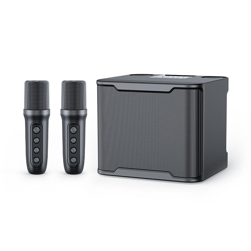 Speaker bluetooth karaoke 2 mic ys 203 speaker aktif bluetooth full bass subwoofer 3D Stereo TV AUX SPEAKER HF Bluetooth KTV Equipment wireless portable musik box bluetooth bass for Family Party