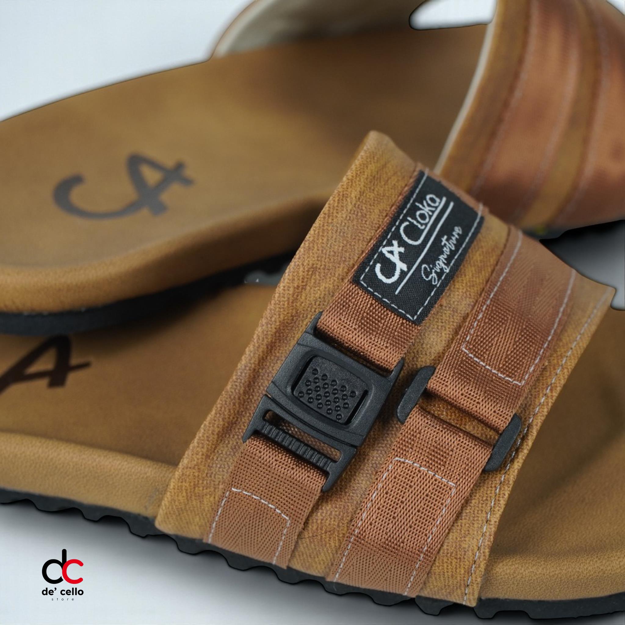 Sandal Slop Pria Distro Santai Ringan Anti Slip Slide Casual Slippers - Cloka Enzo