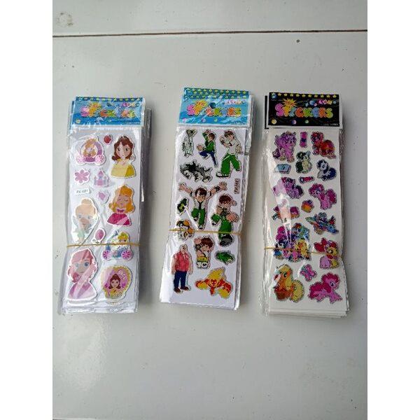 grosir stiker kulkas stiker karakter campur 1 iket isi 20 pcs