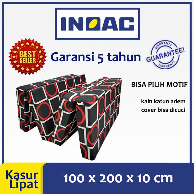 Kasur Busa Lipat INOAC Uk. 100x200x10 cm Garansi 5 Tahun
