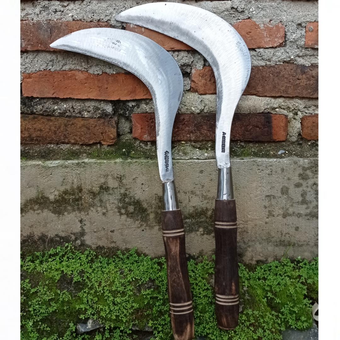 Sabit rumput bahan baja kualitas super tajam-sabit jawa asli alat babak semak belukar