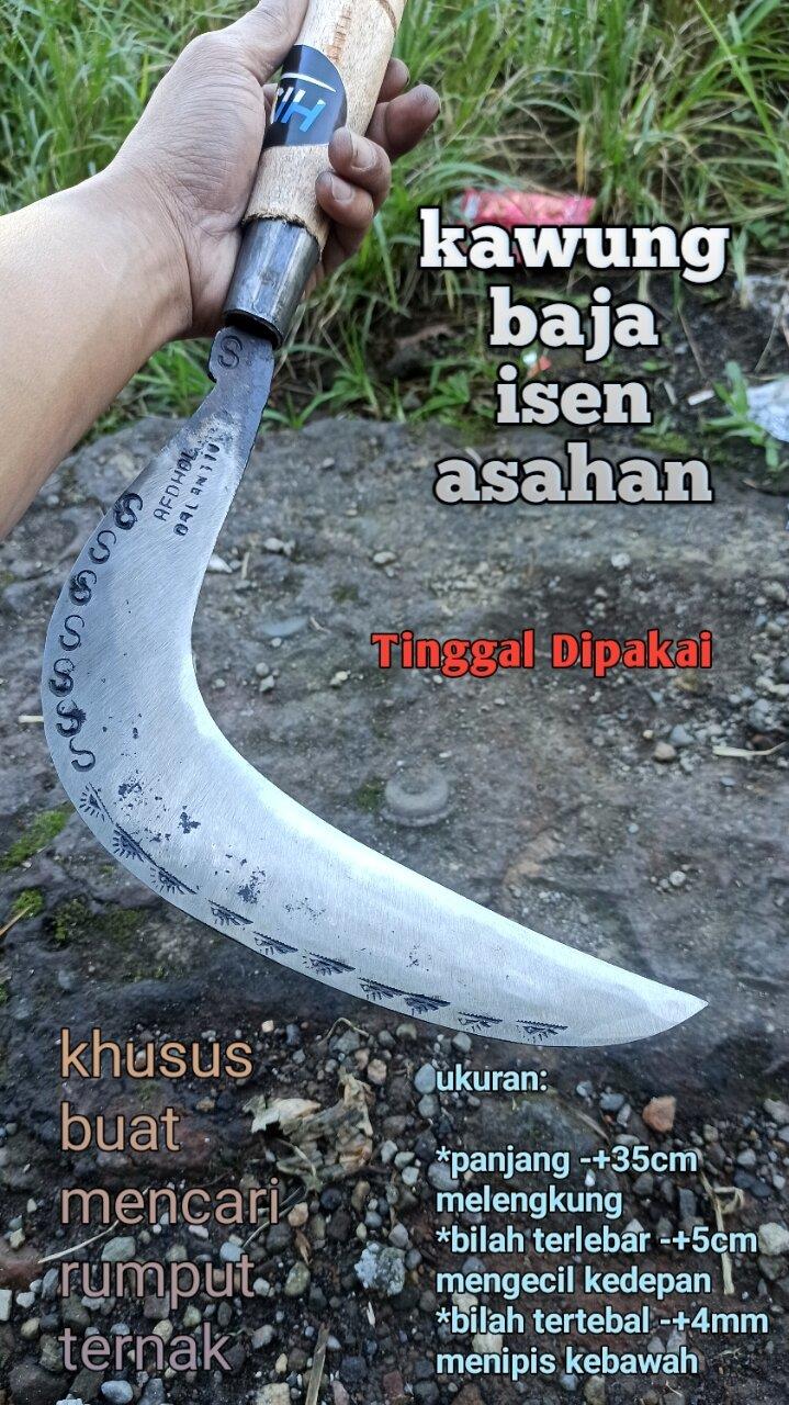 sabit arit pengaritan rumput baja isen cap mata s