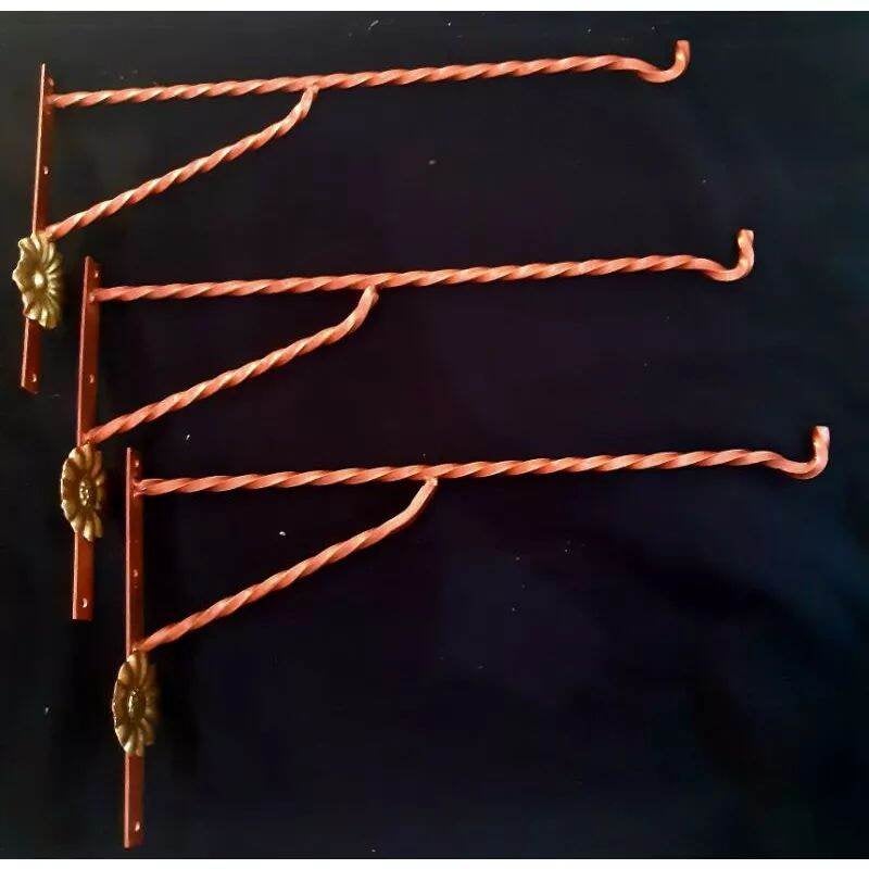 Gantungan sangkar burung murai loverbird besi ulir 40cm & 45cm gantungan cucak / gantungan pot bunga ulir gantungan dinding tembok