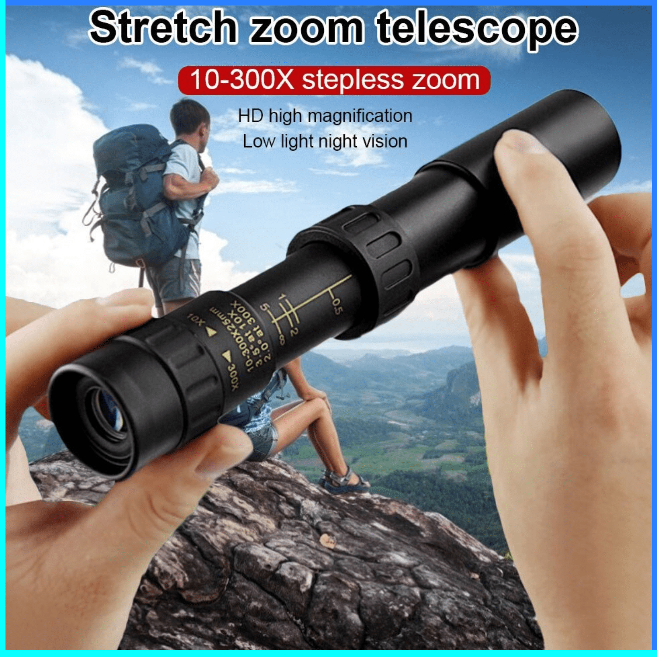 COD TTVXO Monocular Zoom Telescope 10-300x40 FBA44