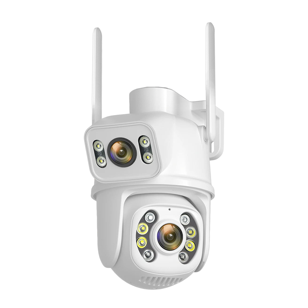 Hamrol Kamera Pelacak PTZ 4K 8MP Dual Lens WIFI Outdoor Tahan Air IP66 Deteksi Hidup Audio Dua Arah