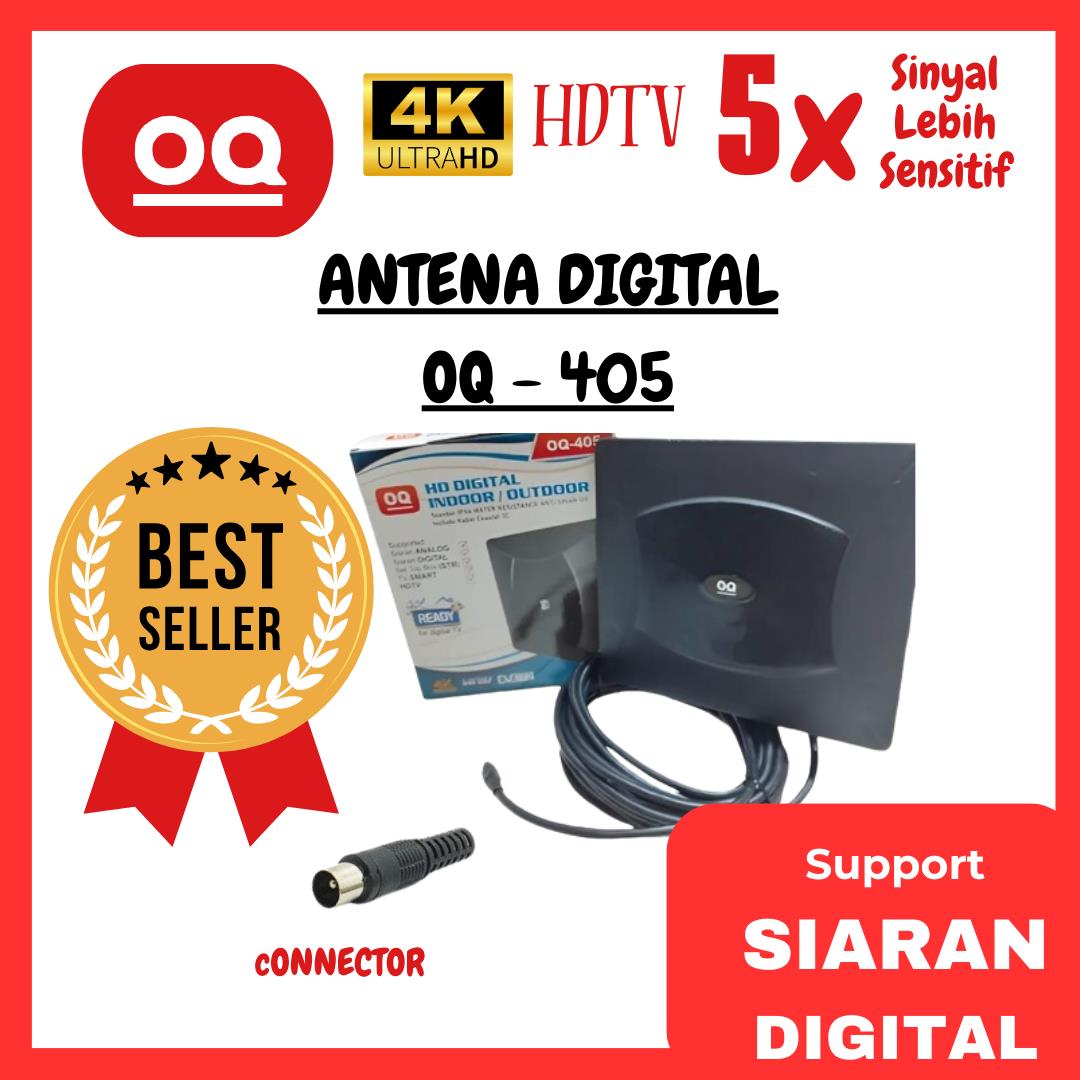 Antena Digital Indoor/Outdoor OQ-405 Include Kabel