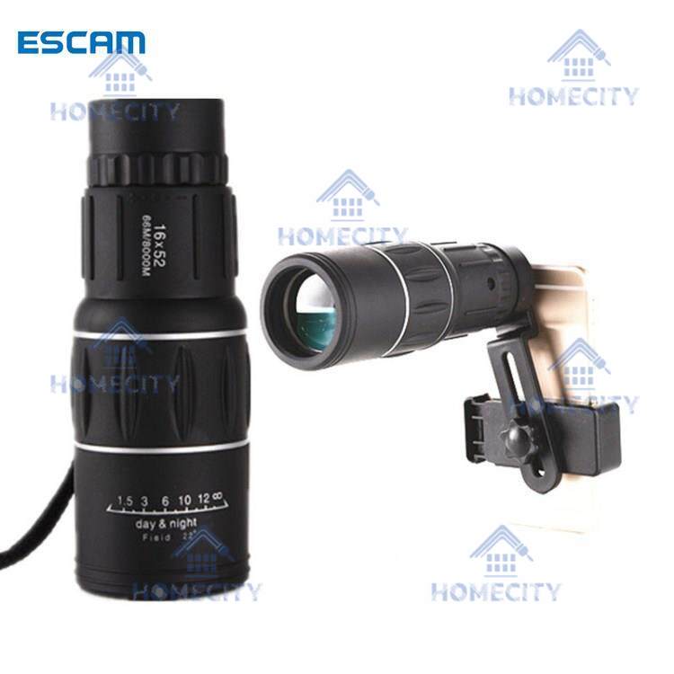 Teleskop Tropong Binocular Jarak Jauh 10000m 50000m Asli Siang Malam 20000m Teleskop Murah Telescope Zoom 1000x Teropong Tembus Pandang 16X52 HD Teleskop Bermata Satu Penglihatan Malam Tahan Air untuk Berburu Wisata Menonton Burung