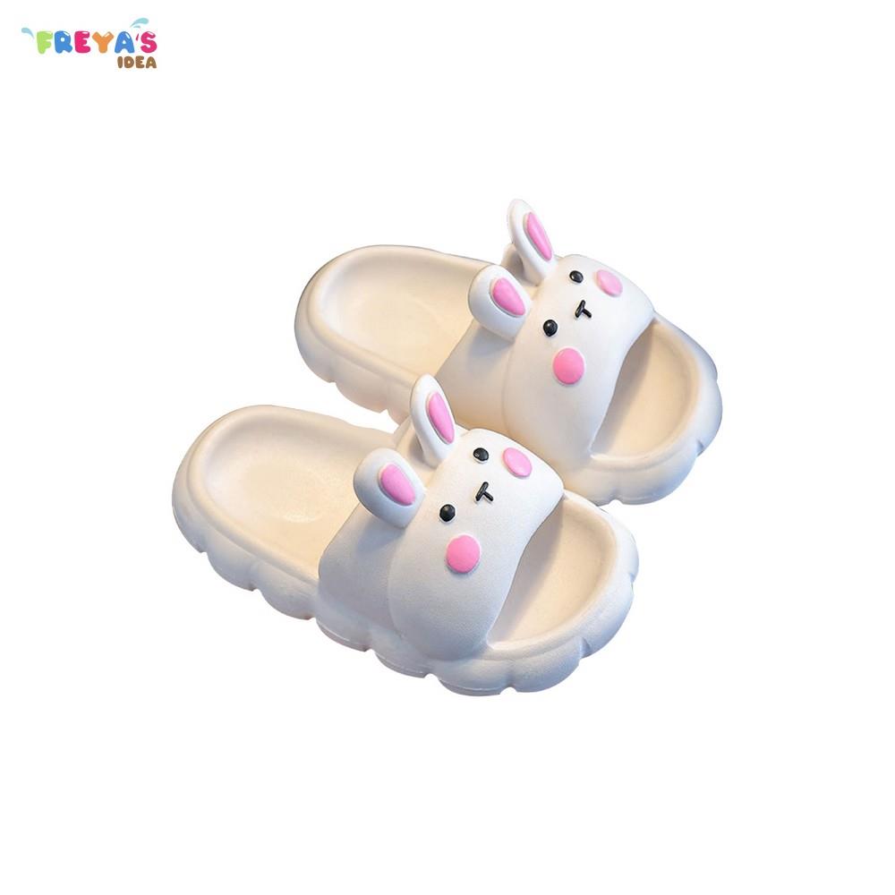 FR-S60 Sandal Anak Perempuan Motif Kelinci Lucu / Sendal Selop Rabbit Selop Karet Empuk Anak