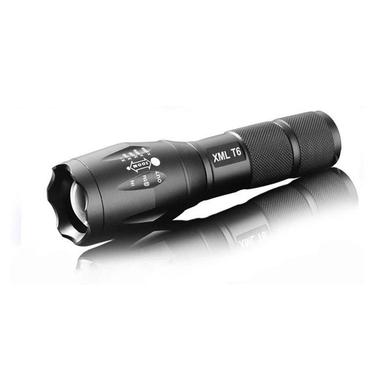 Senter LED XML-T6 Taffware E17 Super Terang LED Paket Komplit
