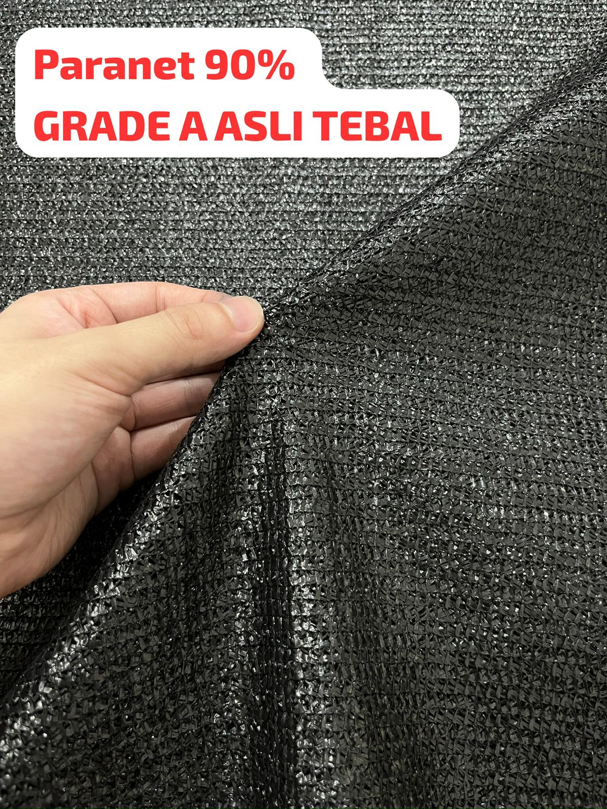Paranet 90% GRADE A lebar 3 meter Rajut Zigzag V / Jaring Paranet Tebal 90 % HDPE