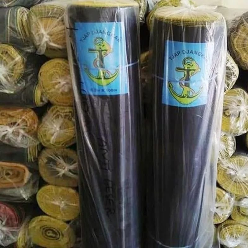 Waring Jaring Hitam Cap Jangkar HIB Waring Tjap Djangkar HIB Pagar Tanaman Waring 1 Roll 100 Meter / 120cm x 100meter