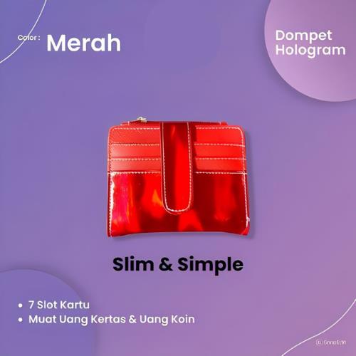 Dompet Wanita Motif Hologram - Dompet Card Houlder Premium Lipat 2024