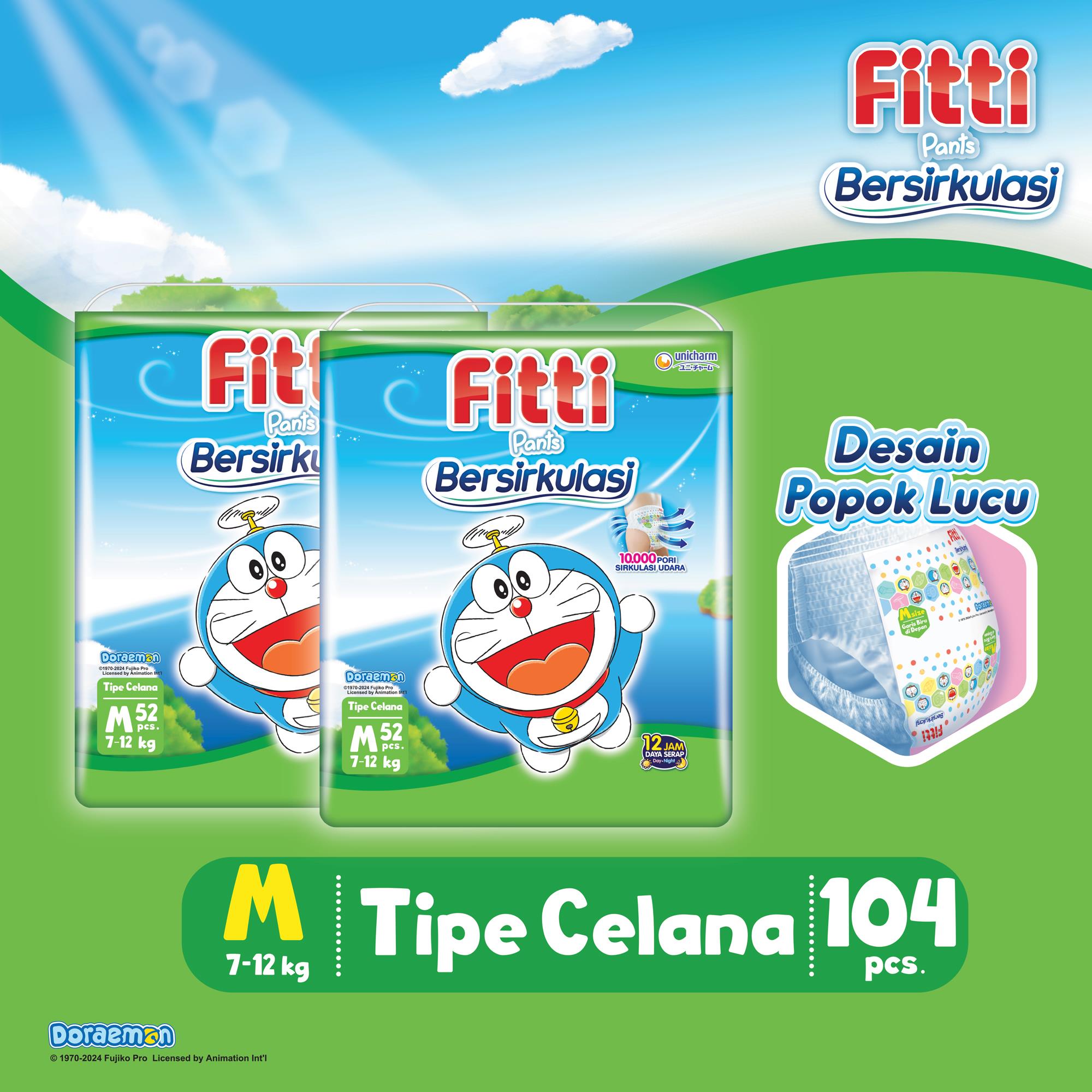 [Paket isi 2] Fitti Pants M52 (7-12kg) - Popok Bayi