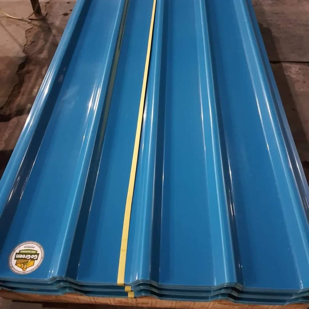Atap GoGreen Premium 85 x 180 cm Model terbaru. Atap go green model spandek/ trimdek . Lebih TEBAL dan KUAT dari produk sekelasnya