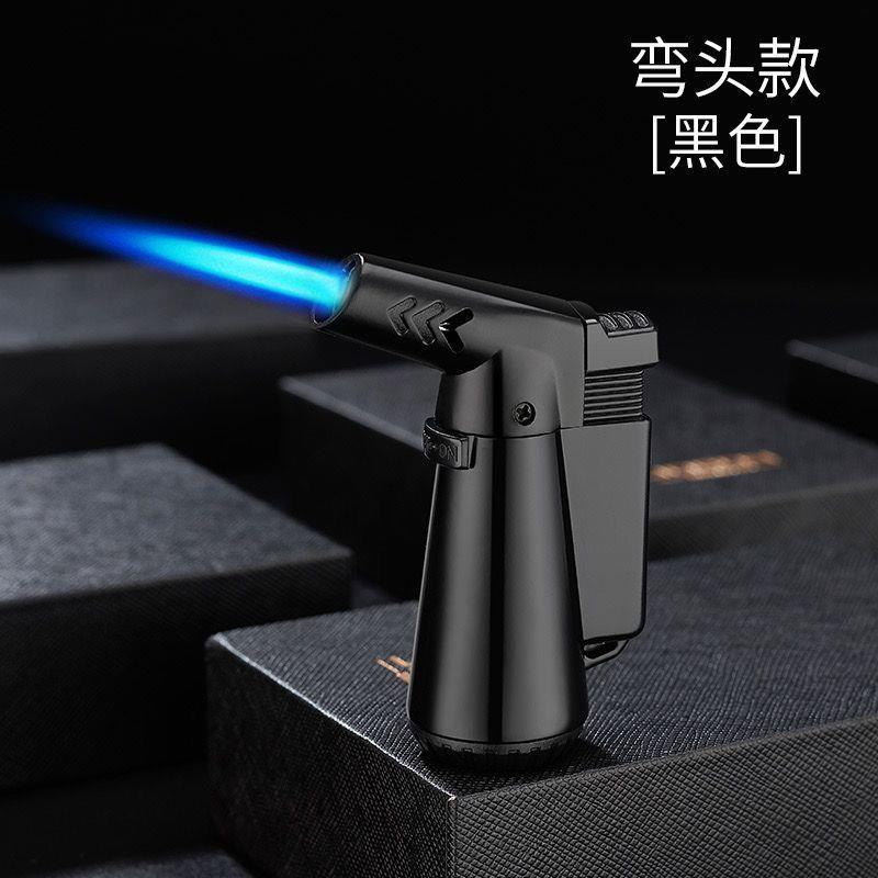 COD Bosku ! Korek Api Las Gas Power Elbow Straight Punch Huobao Lighter HB-891 - Black