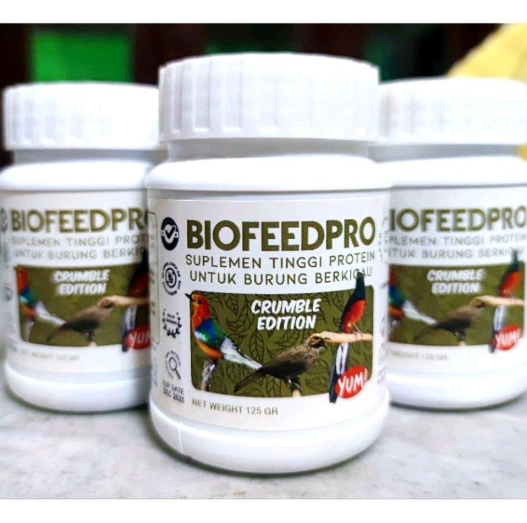 BIOFEEDPRO CRUMBLE KEMASAN HEMAT 125GRAM SUPLEMEN TINGGI PROTEIN BURUNG MURAI