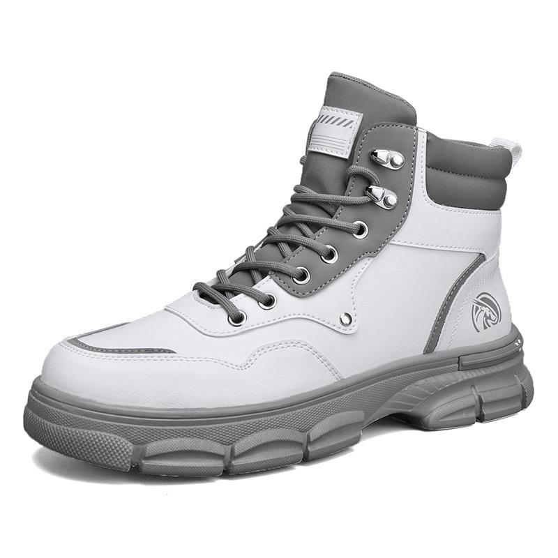 PINKEY P305 Sepatu Boots Wanita Pria Casual Shoes Sepatu Putih Premium Quality Karet Injection