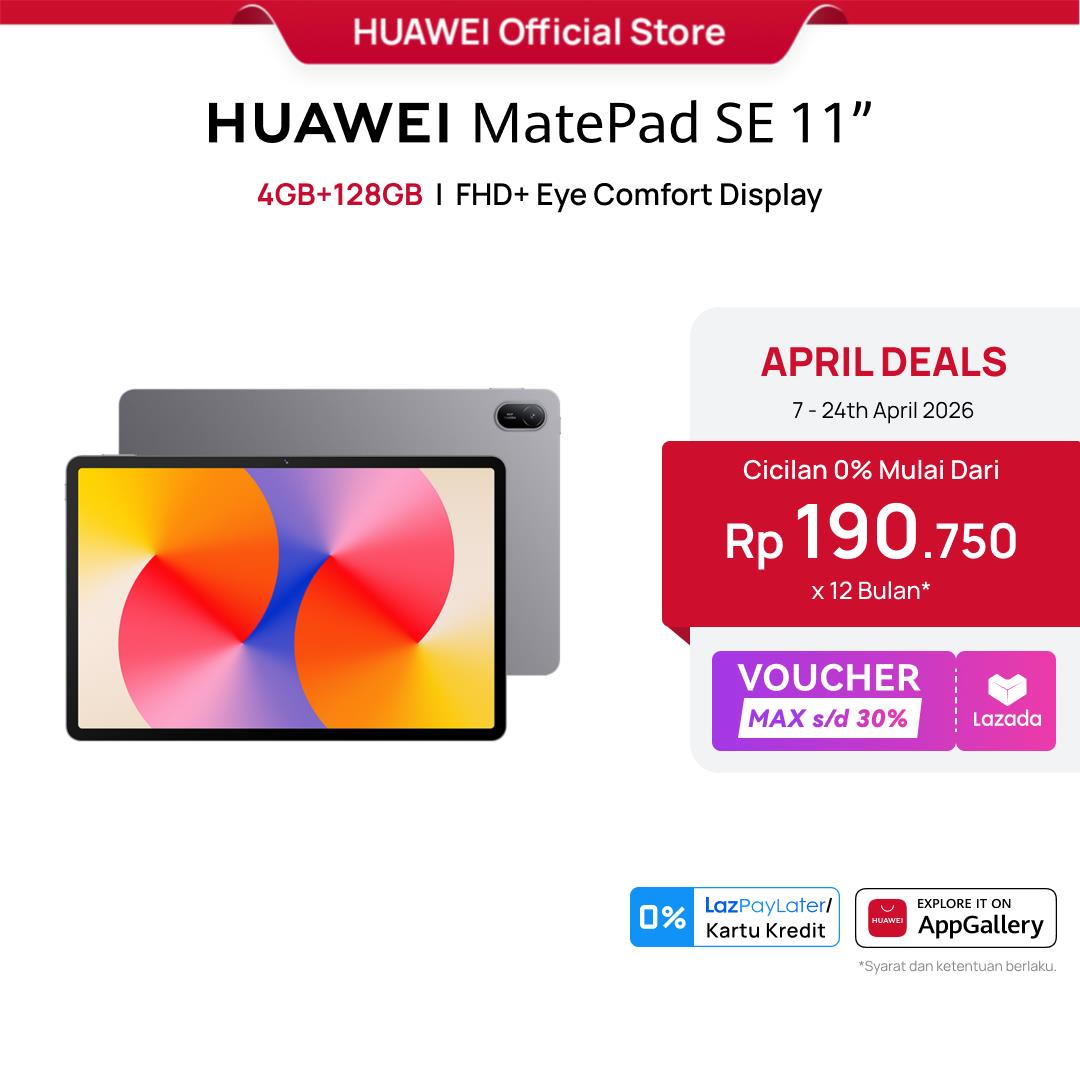 【3.3 | Voucher Max s/d 20%】HUAWEI MatePad SE 11" Tablet [4+128GB] | FHD+ Eye Comfort Display | 7700mAh | Metal Unibody