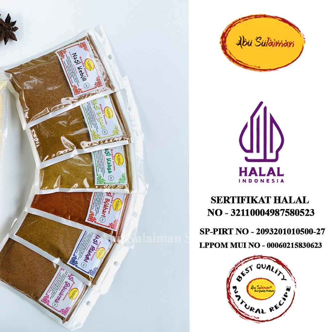 Lebih Hemat! Lebih Banyak! Bumbu Kebuli Briyani Kabsah Mandhi Instan Abu Sulaiman