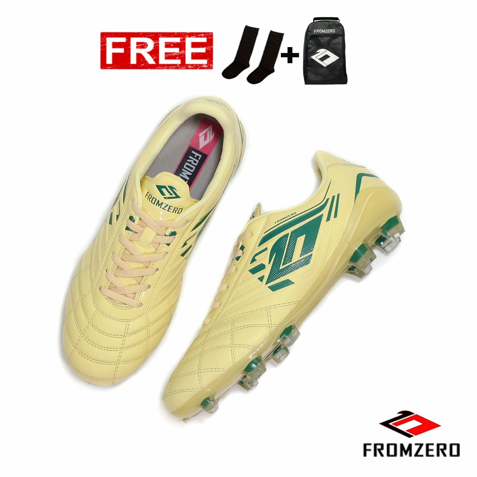 Fromzero - Sepatu Sepak Bola Fg Elite Ultimate Cream Army