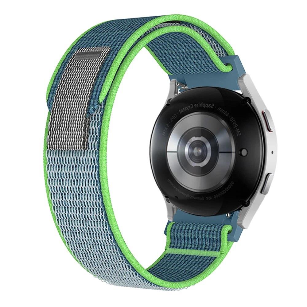 Tali Jam Tangan Nylon Quick Release 20mm 22mm Gelang Pengganti Smartwatch Cocok Samsung Galaxy Watch FE 7 6 5 4 Classic Huawei GT 6 5 4 3 Redmi Amazfit Bip Garmin Itel Aolon