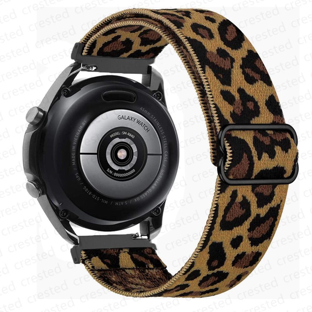 Tali Jam Tangan Elastis Nylon 20mm 22mm Quick Release Strap Universal Cocok Samsung Galaxy Watch FE 7 6 5 4 40mm 44mm Classic 42mm 46mm Active 2 Gear S3 Huawei GT 6 5 4 Amazfit Bip GTS GTR Garmin Venu Sq 2 Forerunner 55 45 Redmi Watch 5 Active