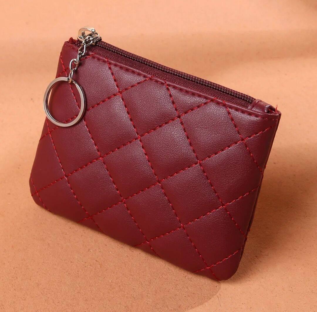 isvanna[GROSIR DOMPET] Dompet Pendek Wanita Berlian Bordir Garis Koin | Dompet Perempuan Fashion