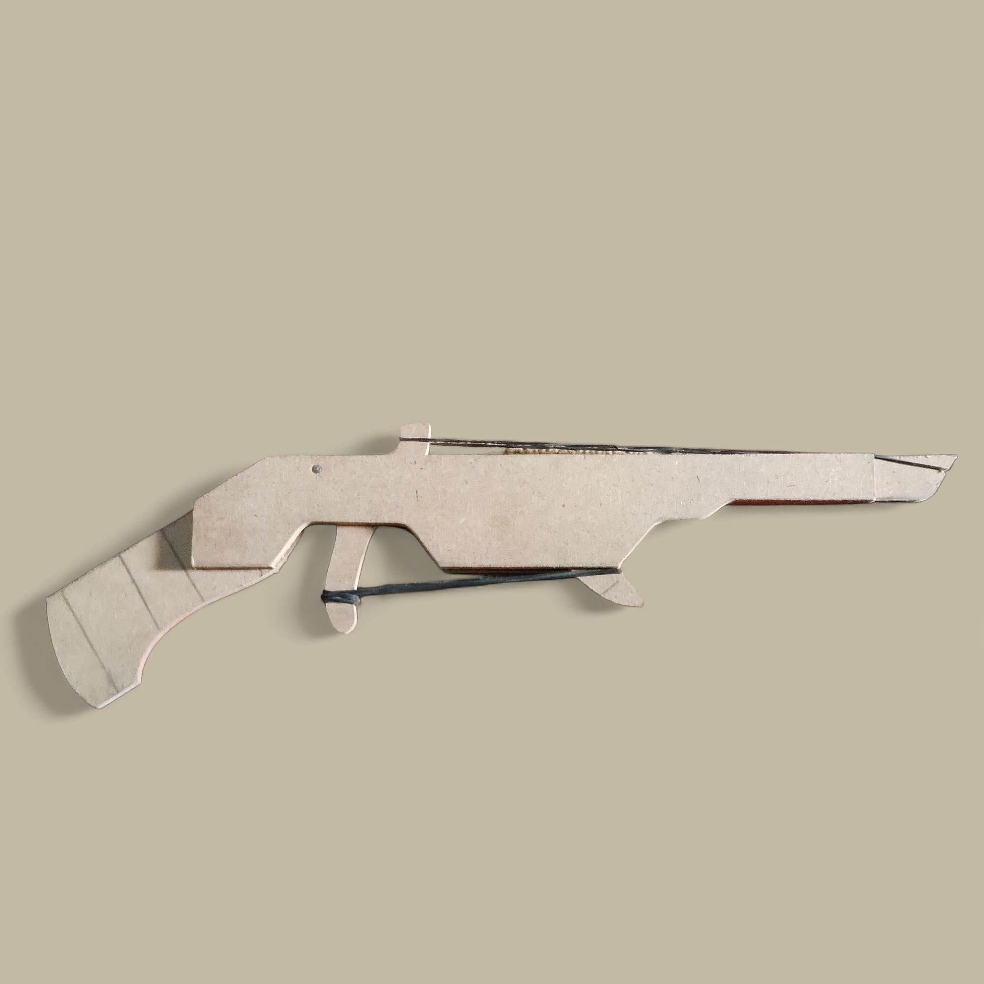 Pistol Mainan Kayu SG Meteor Aqua Spesial FF tembakan karet