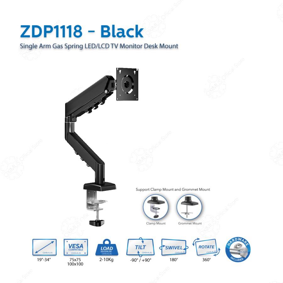 BRACKET TV LED LCD MONITOR GAS SPRING OXIMUS ZDP1118 TILT SWIVEL