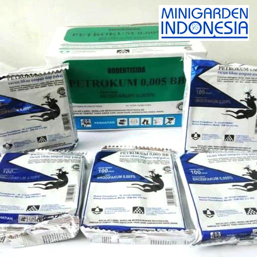 Racun Tikus Petrokum 100 gram mati kering 0005 BB insektisida obat tikus perangkap tikus