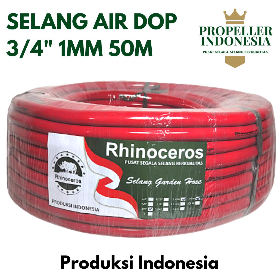 Selang Air Dop RHINOCEROS 3/4 1MM 50M Selang Air Elastis Selang Air Taman Selang Air Kebun Selang Air Proprller Murah