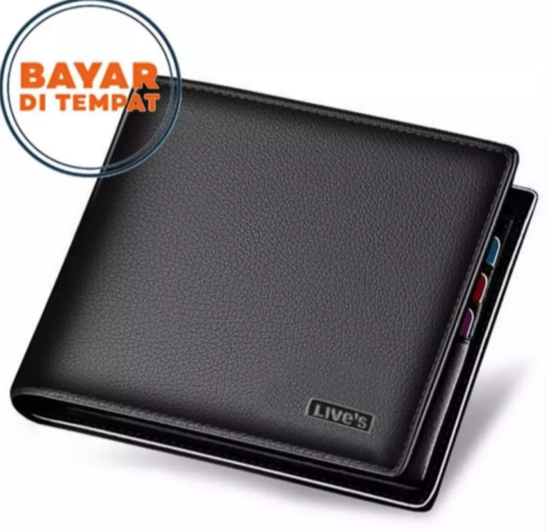 PROMO.. dompet kulit sintetis + box dompet pria . dompet lipat dompet polos dompet kartu.Dompet pria kerendompet pria terbaru 2024