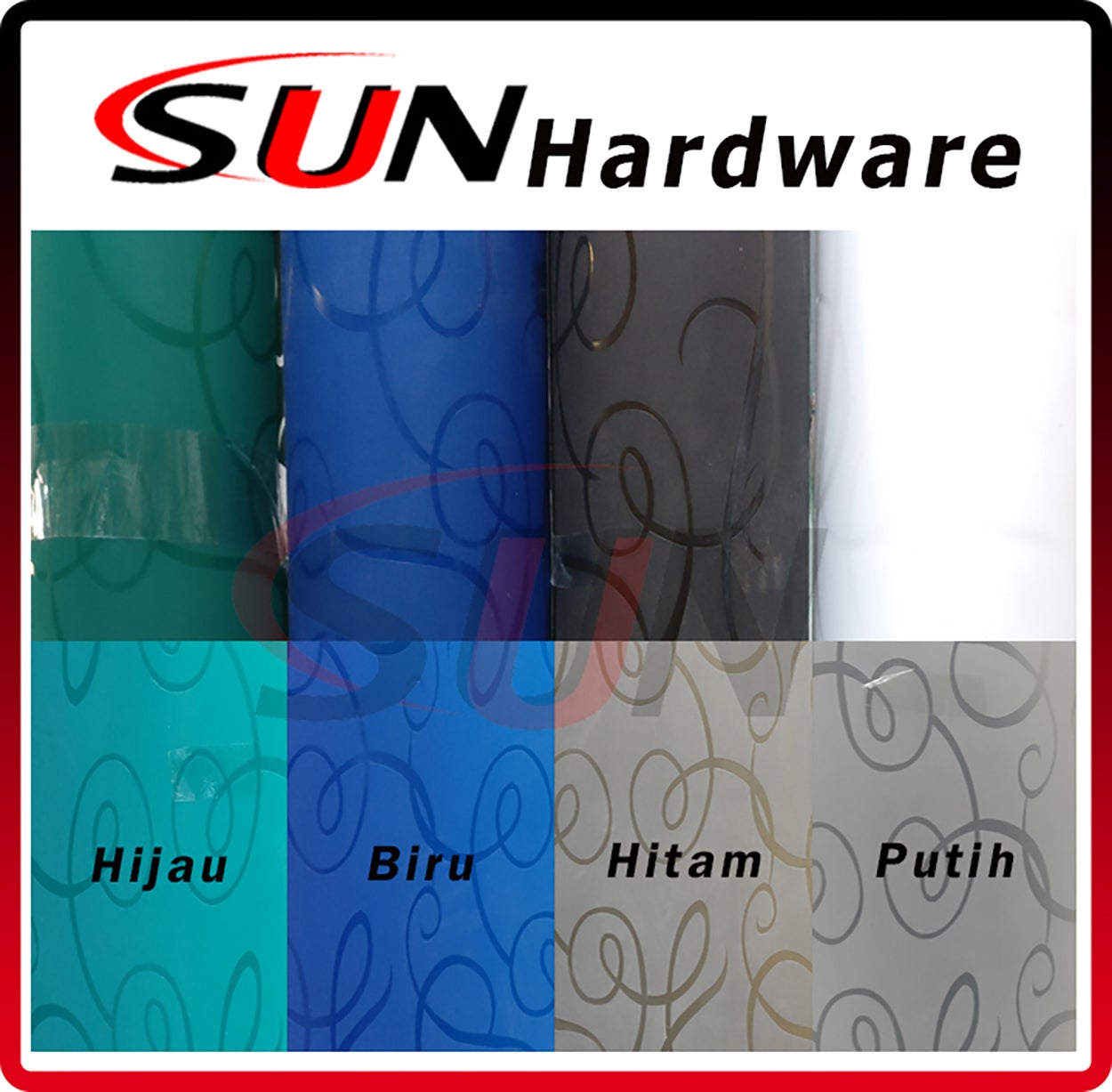 Fiber Pagar Plastik Elegan Picasso Biru Putih Hitam Hijau Per Meter