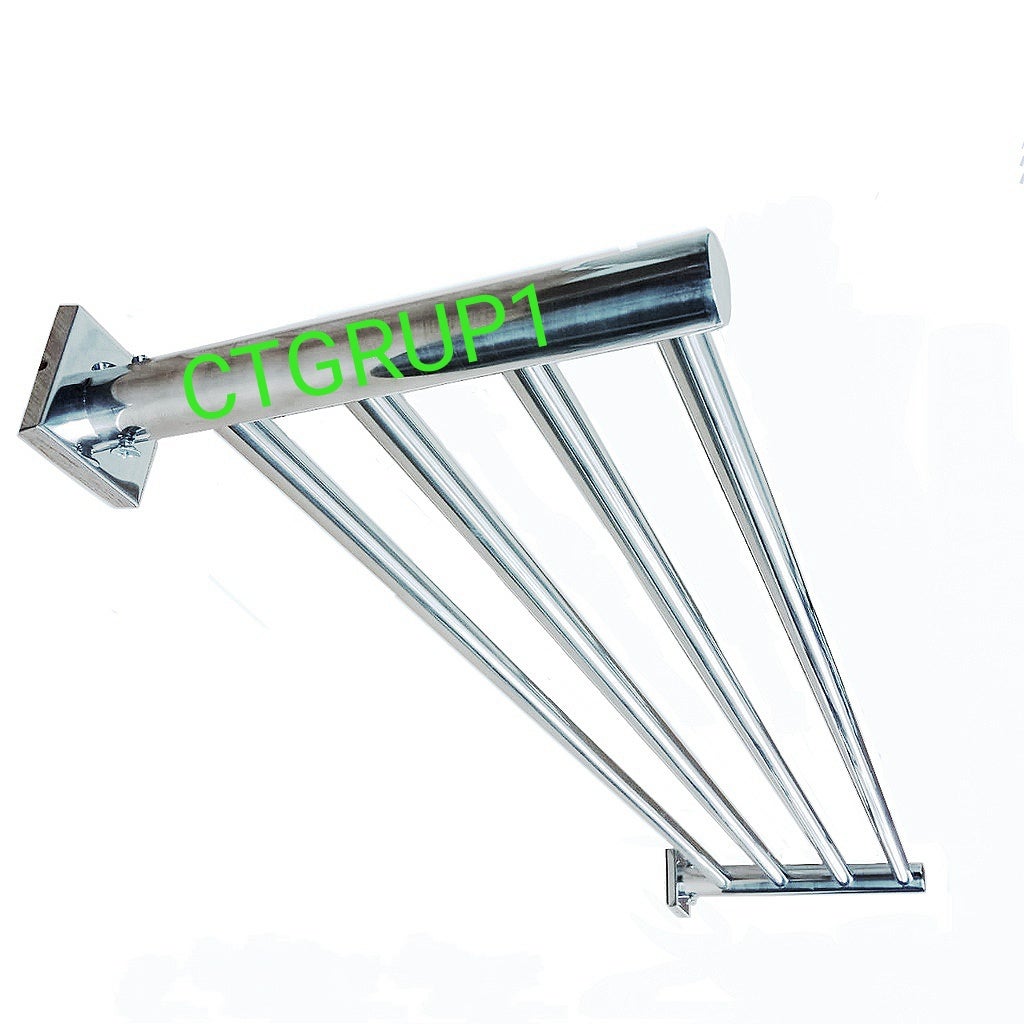 jemuran handuk pakaian panjang 80cm stainless