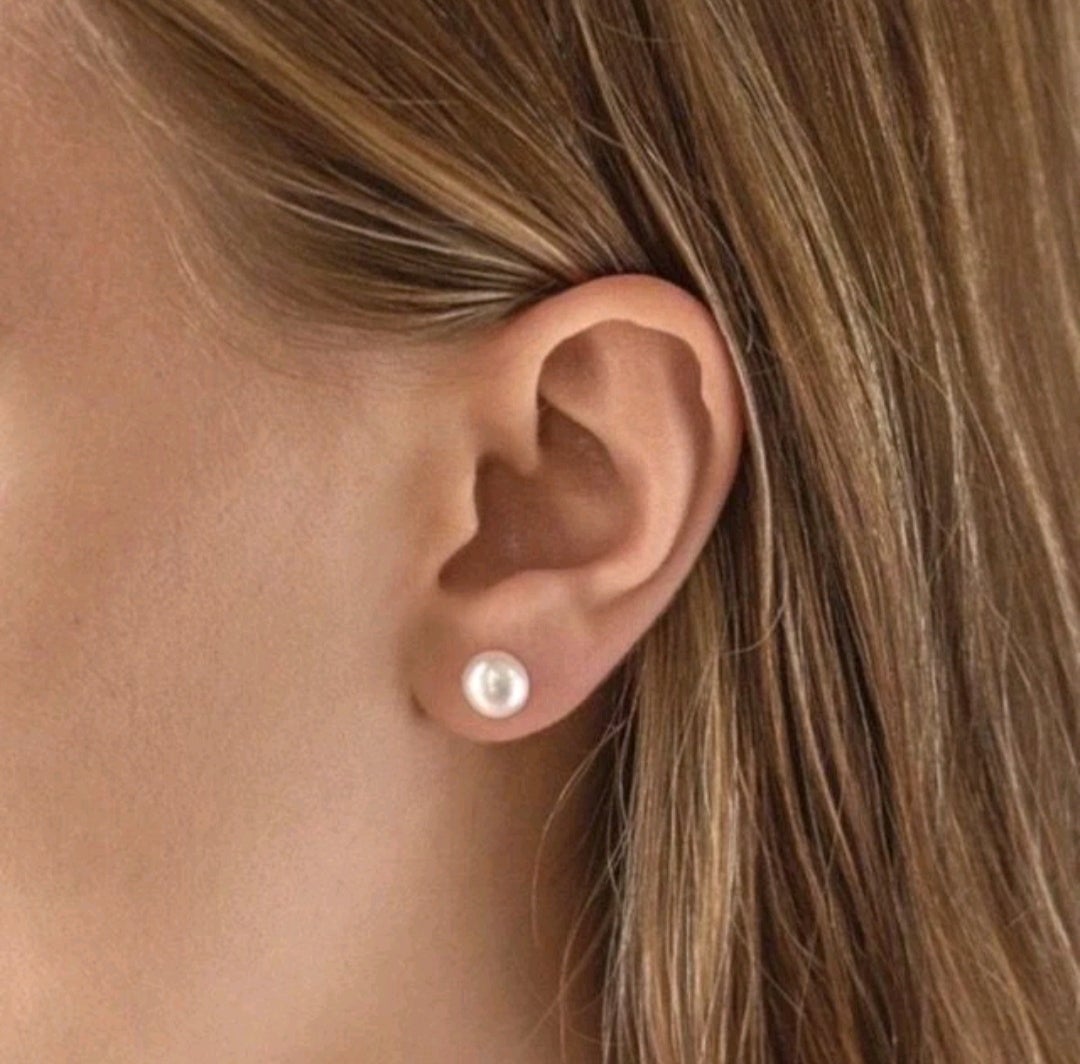 TERBARU ANTING TUSUK MUTIARA 6mm ANTING FASHION WANITA KOREA CANTIK DAN ELEGAN