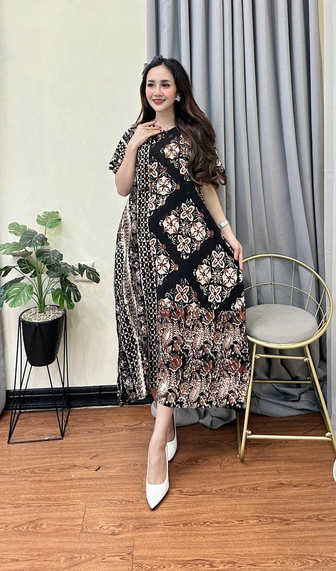 daster cap batangan malaman viral anti luntur motif kekinian terbaru terlaris busui elegan daster cantik LD120