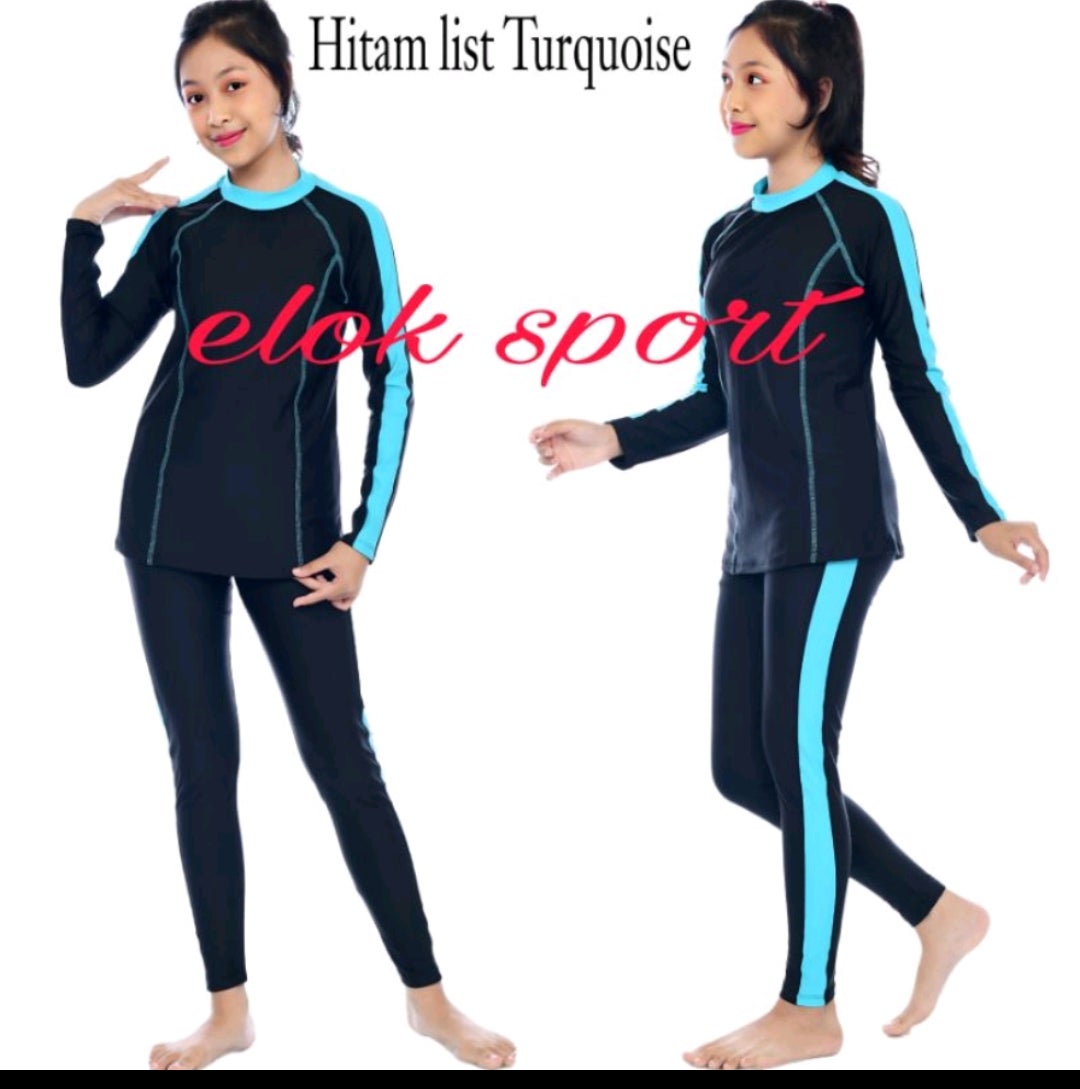 Baju renang ABG-REMAJA usia 10-15 tahun baju renang setelan PANJANG