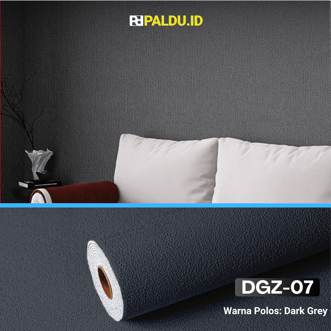 Paldu.id - Wallpaper 3D Sederhana Stiker Linen Roll Dekorasi Walpaper 50CMX300CM