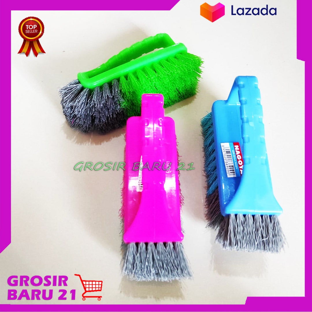 Sikat Lantai Kamar Mandi / Sikat Sudut Gagang Nagoya Angel / Sikat WC / Sikat Toilet / Sikat Plastik